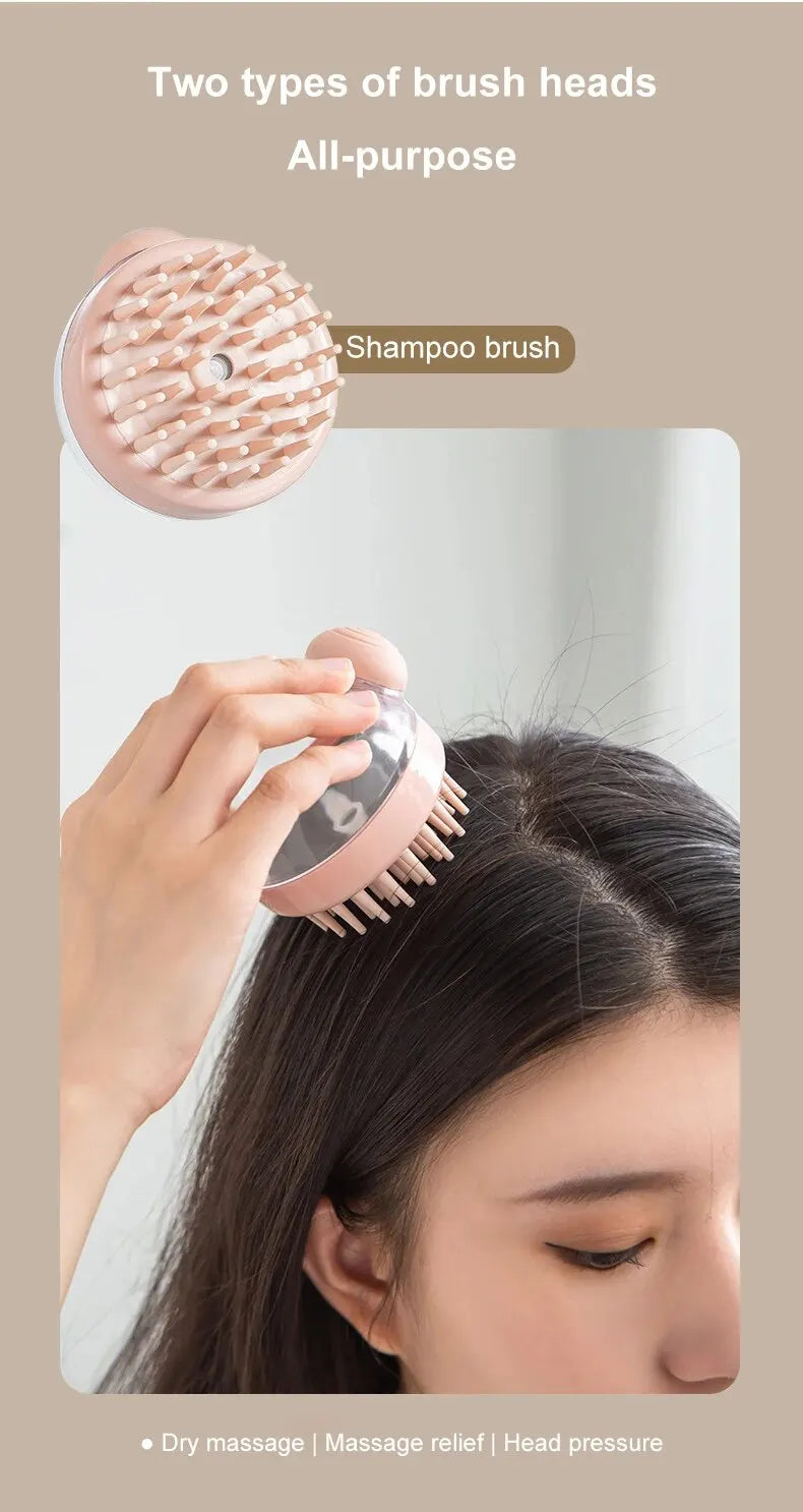 Soft Silicone Pet Bath Brush with Shampoo Dispenser